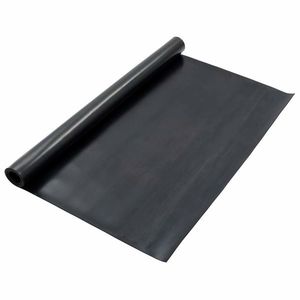 vidaXL Mat pentru Podea Negru 1, 2 x 2 m Cauciuc imagine