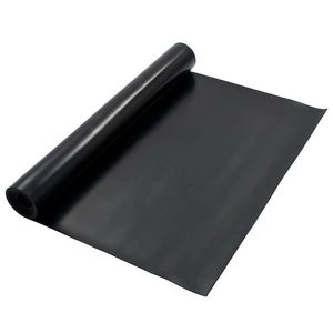 vidaXL Mat pentru Podea Negru 1, 2 x 5 m Cauciuc imagine
