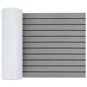 vidaXL Covor pentru Bărci Dungi Gri deschis și negru 240 x 60 cm EVA imagine