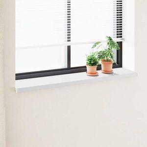 vidaXL Prag de fereastră Alb 140 x 30 x 4, 5 cm PVC imagine
