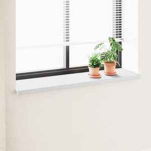 vidaXL Prag de fereastră Alb 120 x 45 x 4, 5 cm PVC imagine