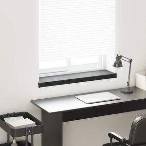 vidaXL Prag de fereastră Negru cu fibră de lemn 100 x 20 x 4, 5 cm PVC imagine