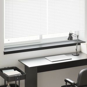 vidaXL Prag de fereastră Negru cu fibră de lemn 140 x 20 x 4, 5 cm PVC imagine