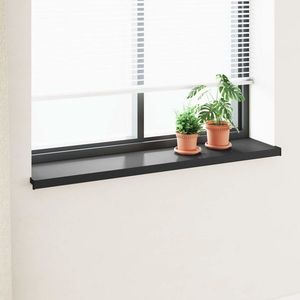 vidaXL Prag de fereastră Negru cu fibră de lemn 160 x 30 x 4, 5 cm PVC imagine