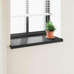 vidaXL Prag de fereastră Negru cu fibră de lemn 100 x 45 x 4, 5 cm PVC imagine
