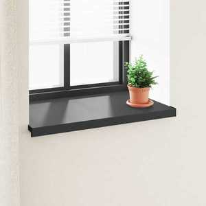 vidaXL Prag de fereastră Negru cu fibră de lemn 100 x 50 x 4, 5 cm PVC imagine