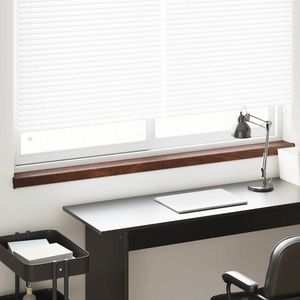 vidaXL Prag de fereastră Lemn brun 140 x 10 x 4, 5 cm PVC imagine
