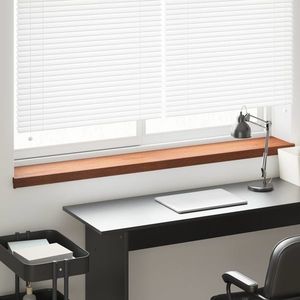 vidaXL Prag de fereastră Lemn brun 120 x 20 x 4, 5 cm PVC imagine