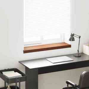 vidaXL Prag de fereastră Lemn brun 80 x 25 x 4, 5 cm PVC imagine