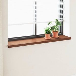vidaXL Prag de fereastră Lemn brun 140 x 35 x 4, 5 cm PVC imagine