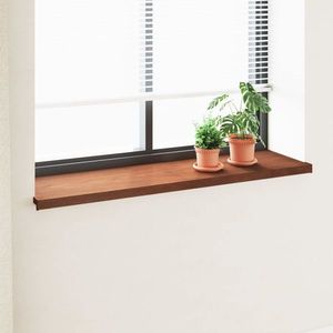 vidaXL Prag de fereastră Lemn brun 120 x 40 x 4, 5 cm PVC imagine