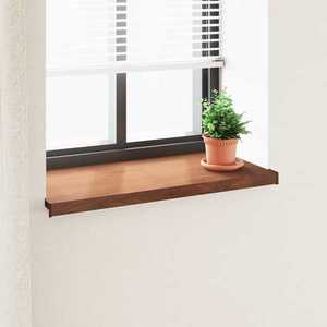 vidaXL Prag de fereastră Lemn brun 100 x 45 x 4, 5 cm PVC imagine