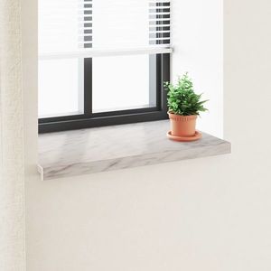vidaXL Prag de fereastră Textură de marmură 100 x 50 x 4, 5 cm PVC imagine