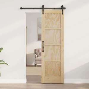 vidaXL Ușă de interior natural 61 x 198, 5 cm placaj imagine