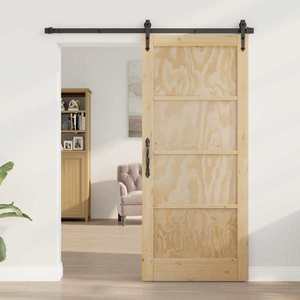 vidaXL Ușă de interior natural 86 x 198, 5 cm placaj imagine