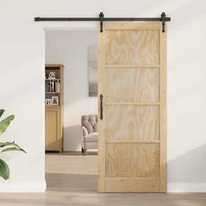 vidaXL Ușă de interior natural 86 x 211 cm placaj imagine