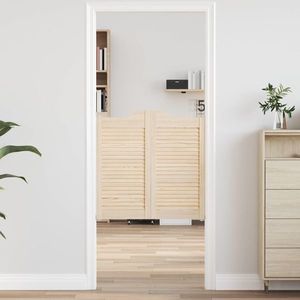 vidaXL Uși oscilante 2 pcs natural Lemn masiv de pin imagine