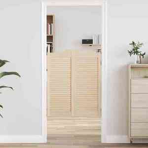 vidaXL Uși oscilante natural 100 x 40 cm Lemn masiv de pin imagine