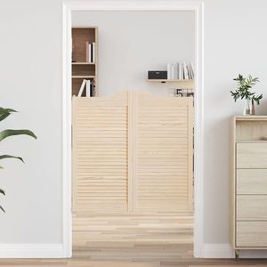vidaXL Uși oscilante 2 pcs natural Lemn masiv de pin imagine