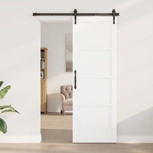 vidaXL Ușă de interior Alb 73, 5 x 211 cm placaj imagine