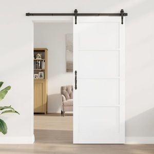 vidaXL Ușă de interior Alb 86 x 211 cm placaj imagine