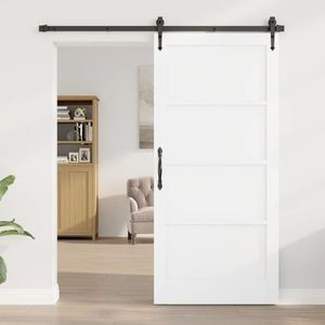 vidaXL Ușă de interior Alb 93 x 202 cm placaj imagine