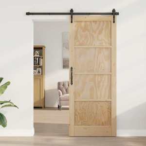 vidaXL Ușă de interior natural 93 x 211 cm placaj imagine