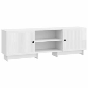 vidaXL Cabinet TV Alb Lucios 150 x 31 x 50 cm Lemn prelucrat imagine