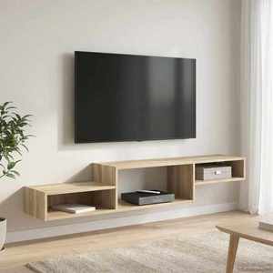 vidaXL Sistem de TV montat pe perete Montare pe perete Stejar Sonoma imagine