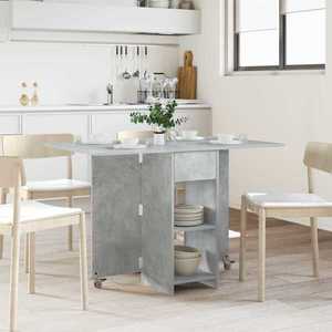 vidaXL Masă de dining 115 x 70 x 75 cm Lemn prelucrat Gri Beton imagine