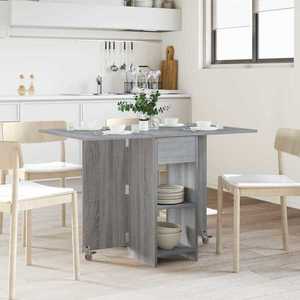 vidaXL Masă de dining 115 x 70 x 75 cm Lemn prelucrat Sonoma gri imagine