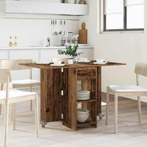 vidaXL Masă de dining 115 x 70 x 75 cm Lemn prelucrat Lemn vechi imagine