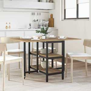 vidaXL Masă de dining 122 x 80 x 76, 5 cm Lemn prelucrat imagine