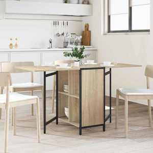 vidaXL Masă de dining 144 x 60 x 75 cm Lemn prelucrat Stejar Sonoma imagine
