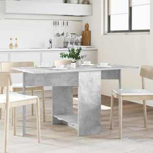 vidaXL Masă de dining 138 x 70 x 73, 5 cm Lemn prelucrat Gri Beton imagine