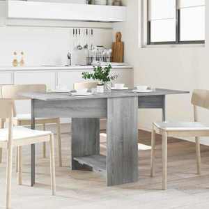 vidaXL Masă de dining 138 x 70 x 73, 5 cm Lemn prelucrat Sonoma gri imagine
