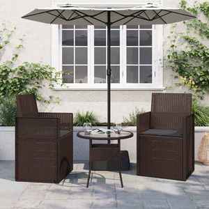 vidaXL Perne de Șezut 2 pcs Antracit 47 x 36 x 2 cm Poliester imagine