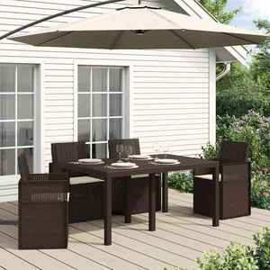 vidaXL Perne de Șezut 4 pcs Crem 47 x 36 x 2 cm Poliester imagine