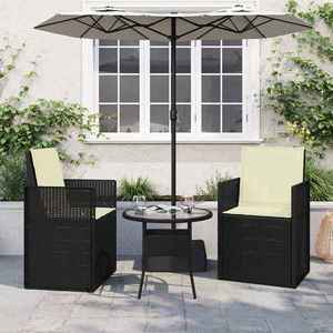 vidaXL Perne pentru șezut și spătar 2 pcs Crem 47 x 45 x 2 cm imagine