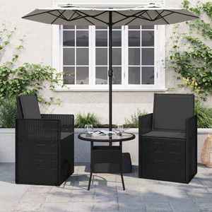 vidaXL Perne pentru șezut și spătar 2 pcs Antracit 47 x 45 x 2 cm imagine
