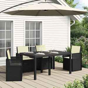 vidaXL Perne pentru șezut și spătar 4 pcs Crem 47 x 45 x 2 cm imagine