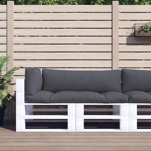 vidaXL Perne de paleți, 3 buc., gri, material textil imagine
