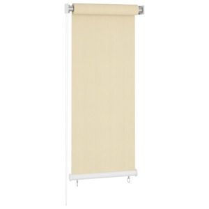 vidaXL Jaluzea tip rulou de exterior, crem, 60x140 cm, HDPE imagine