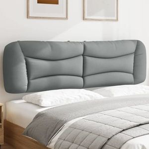 vidaXL Pernă tăblie de pat, Hvar, gri deschis, 183 cm, material textil imagine