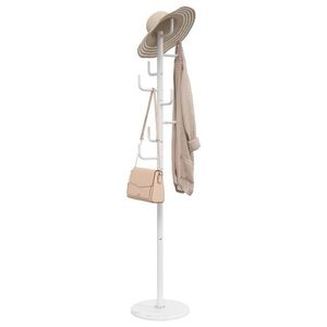 vidaXL Cuier de haine, alb, 183 cm, fier vopsit electrostatic imagine