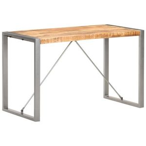 vidaXL Masă de bucătărie, 120x60x75 cm, lemn masiv de mango nefinisat imagine