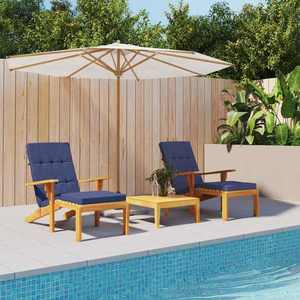 vidaXL Perne pentru exterior 2 pcs Albastru marin 180 x 55 x 7 cm imagine