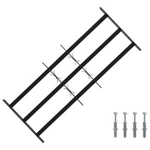 vidaXL Grilaj de Securitate pentru Feronerie cu 3 Bare Încuiate 3 pcs imagine