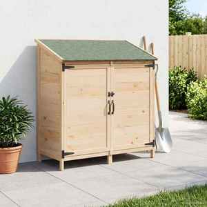 vidaXL Sălaș de grădină natural 106, 5 x 56 x 113, 5 cm Lemn prelucrat imagine