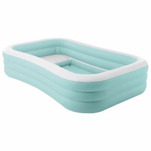 INTEX Float pentru lounge pe piscină INTEX Albastru deschis și alb PVC imagine